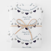 45. Saphirjubiläum Ehemann & Ehefrau Geschenkpapier Set (Beispiel)