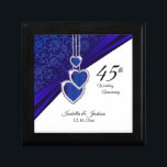 45. Sapphire Wedding Anniversary Design Geschenkbox<br><div class="desc">45. oder 65. Wedding Anniversary Design Geschenkboxen für Sie bereit, um Ihre persönlichen Wünsche zu erfüllen.⭐ Dieses Produkt ist zu 100% anpassbar. Grafiken und / oder Text können hinzugefügt, gelöscht, verschoben, verändert, verändert, gedreht, etc.. 99% meiner Designs in meinem Geschäft sind in Schichten gemacht. Dadurch können Sie die Größe und...</div>