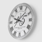 45. Silver Wedding Jubiläum Große Uhr (Winkel)