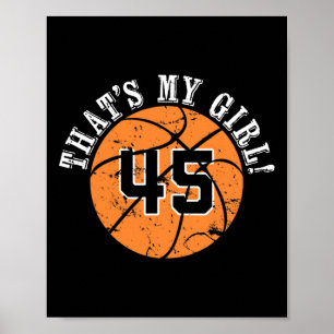 45 Sketll Spieler Das ist mein Mädchen Cheer Mom D Poster