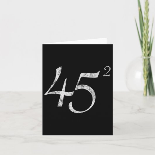 45 Squared Präsident Trump 2020 Second Term Gesche Karte (Vorderseite)