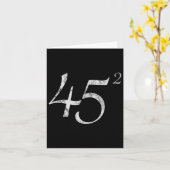 45 Squared Präsident Trump 2020 Second Term Gesche Karte (Gelbe Blume)