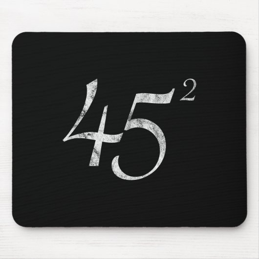 45 Squared Präsident Trump 2020 Second Term Gesche Mousepad (Vorne)