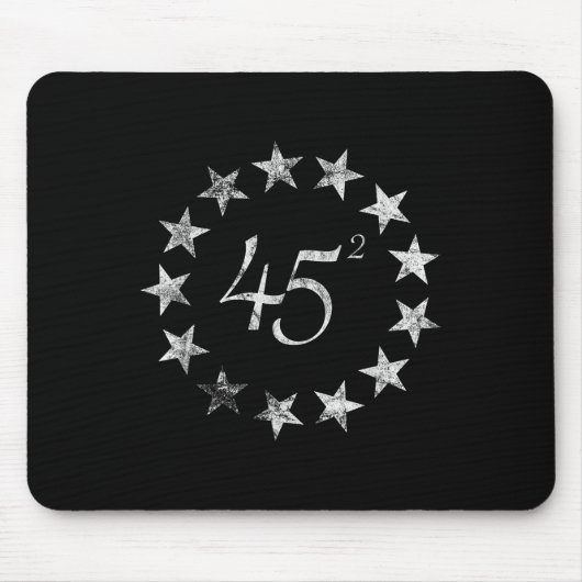 45 Squared Trump Betsy Ross Flag 2020 Zweite Amtsz Mousepad (Vorne)
