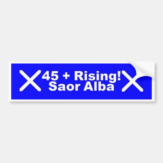 45+ Steigen! Saor alba - Autoaufkleber (Vorne)