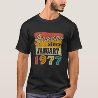 45 Tagesdekorationen Phantastisch seit Januar 1977 T-Shirt