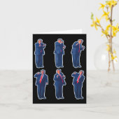 45 Tanz Donald Trump 47. Präsident Trump 1 Karte (Gelbe Blume)