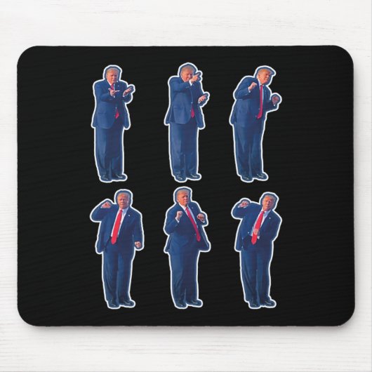 45 Tanz Donald Trump 47. Präsident Trump 1 Mousepad (Vorne)