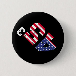 45³ Trump 2028 45 Kubed Third Term Präsident Ameri Button
