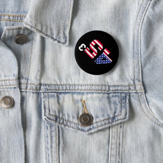 45³ Trump 2028 45 Kubed Third Term Präsident Ameri Button (Beispiel)
