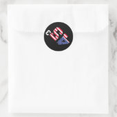 45³ Trump 2028 45 Kubed Third Term Präsident Ameri Runder Aufkleber (Tasche)