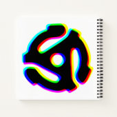 45 U/min-Rekordrekorder Square Spiral Notebook Notizblock (Rückseite)