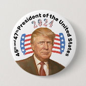 45. und 47. Präsident Button (Vorderseite)