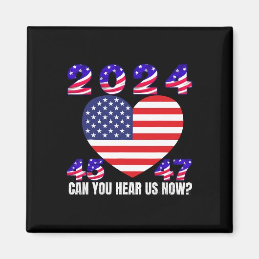 45 und 47 Präsident Donald Trump - Amerikanische F Magnet (Vorne)