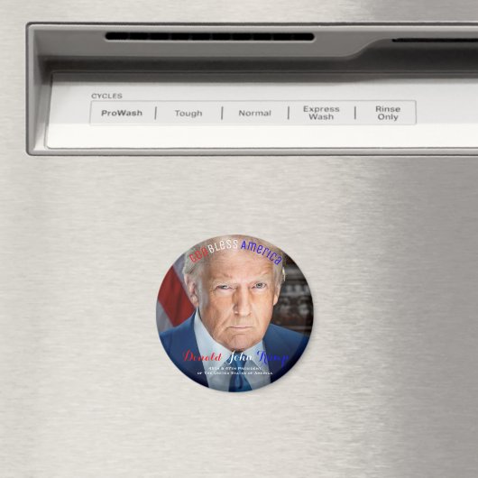 45. und 47. US-Präsident Donald Trump Magnet (In Situ (Geschirrspüler))