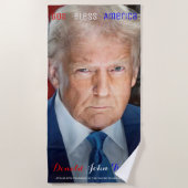 45. und 47. US-Präsident Donald Trump Strandtuch (Vorderseite)