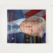45. und 47. US-Präsident Donald Trump Wandteppich (Vorderseite (Horizontal))