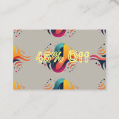 45 % Unglaubliche Ersparnisse garantiert! Rabattkarte (Rückseite)