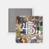 45e Haustiere auf Ihrem Kühlschrank Magnet (Vorderseite/Rückseite)