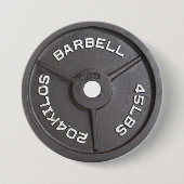45lb Platte - Barbell Button (Vorderseite)