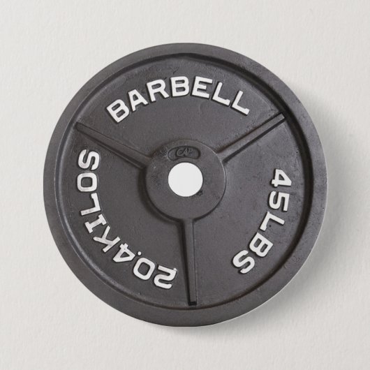 45lb Platte - Barbell Button (Vorderseite)