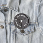 45lb Platte - Barbell Button (Beispiel)