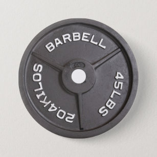 45lb Platte - Barbell Button