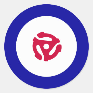 45rpm Mod Target T - Shirt Runder Aufkleber