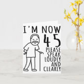 45th Birthday For Him_men _ I'm Now 45 Years Old _ Karte (Gelbe Blume)