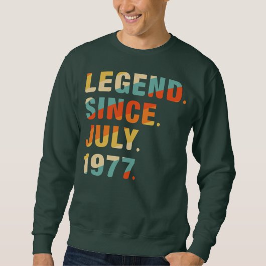 45th Birthday Gifts 45 Years Old Legend Since Sweatshirt (Vorderseite)