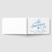 45th Sapphire Wedding Anniversary Gästebuch (Voll)