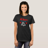 45th Wedding Anniversary for Men Him Mr Right Husb T-Shirt (Vorne ganz)