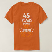 45th Wedding Anniversary Gift for Parents 45 Years T-Shirt (Design vorne)