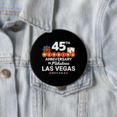 45th Wedding Anniversary Las Vegas Trip Button (Beispiel)