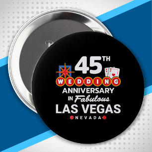 45th Wedding Anniversary Las Vegas Trip Button