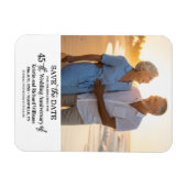 45th Wedding Anniversary Save the Date Photo Magnet (Horizontal)