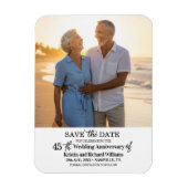 45th Wedding Anniversary Save the Date Photo Magnet (Vertikal)