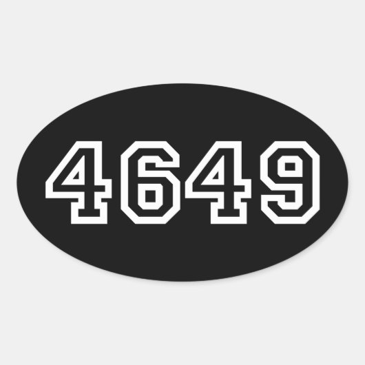 4649 Japanischer Slang Yoroshiku Oval Sticker (Vorderseite)