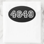 4649 Japanischer Slang Yoroshiku Oval Sticker (Tasche)