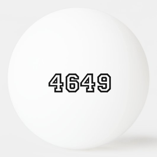 4649 Japanischer Slang Yoroshiku Tischtennisball (Rückseite)