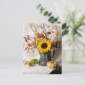 4663 Herbst florale Postkarte (Stehend Vorderseite)