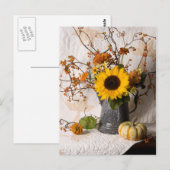 4663 Herbst florale Postkarte (Vorne/Hinten)