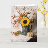 4663 Herbstkarte Karte (Gelbe Blume)