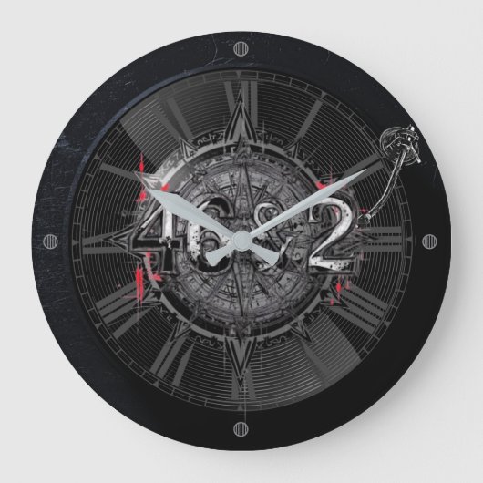 46 & 2 Tool Schattenuhr Große Wanduhr (Vorderseite)