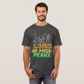 46 Adirondack Berg Hoch Gipfeln T-Shirt (Vorne ganz)