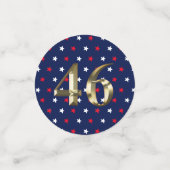 "46" Biden Präsident, Biden Harris 2020 Party Konfetti (Klein Vorderseite)