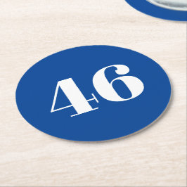 "46" Biden-Präsident, Biden Harris 2020, Wahl Runder Pappuntersetzer