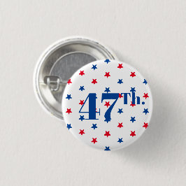 46 Biden Präsident rot-blaue Sterne patriotisch Button
