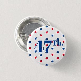 46 Biden Präsident rot-blaue Sterne patriotisch Button