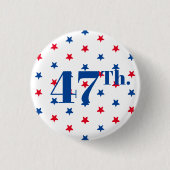 46 Biden Präsident rot-blaue Sterne patriotisch Button (Vorderseite)